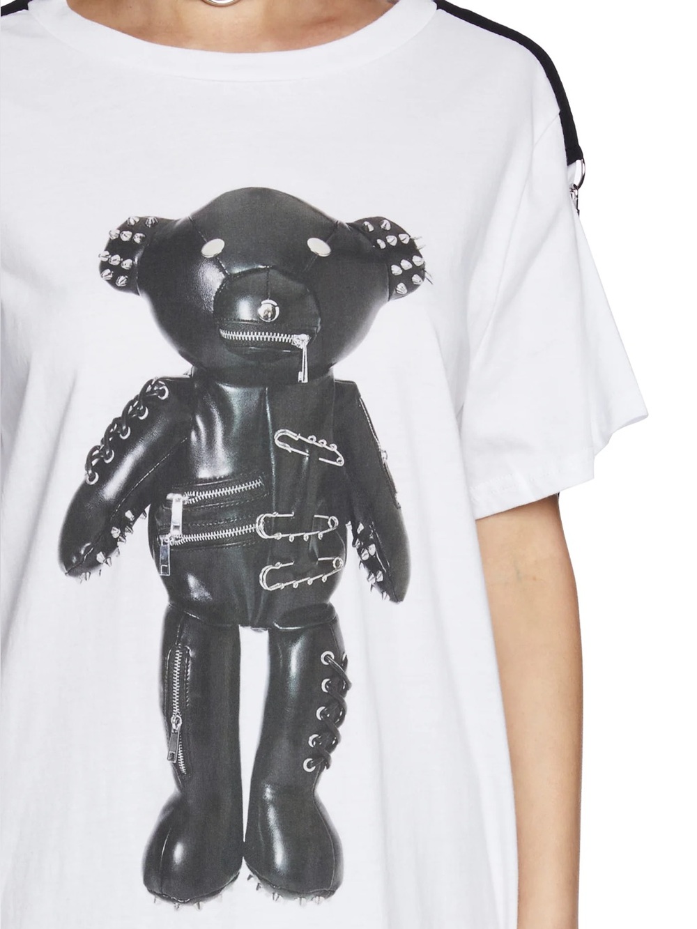 Current Mood Tormented Teddy Graphic Tee sz S